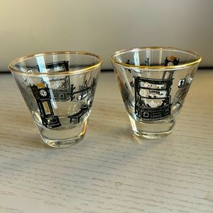 Vintage Libby “Curio” shot Glasses set of 2